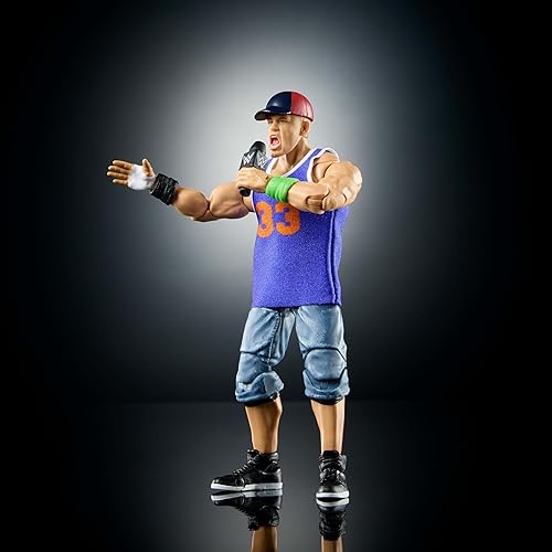 Miniatura 4 de Mattel WWE Ultimate Edition John Cena - Juego de figuras de acción y accesorios de 6 pulgadas, más de 10 piezas incluyen cabezas y manos