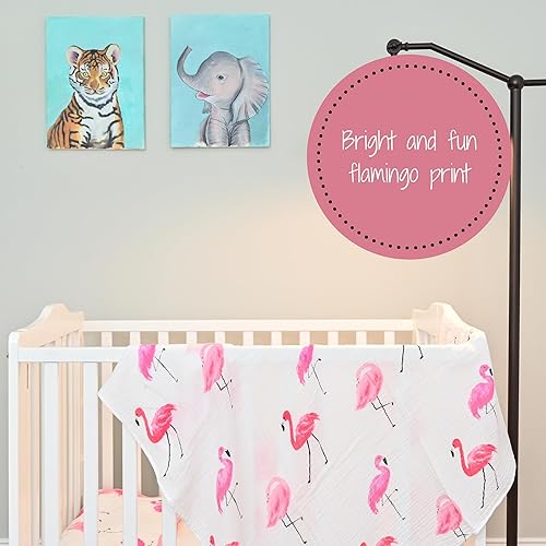 Miniatura 99 de LollyBanks Manta de muselina grande de 47 x 47 pulgadas, manta de bebé para niños y niñas, 100% algodón, manta de recepción para recién nacido