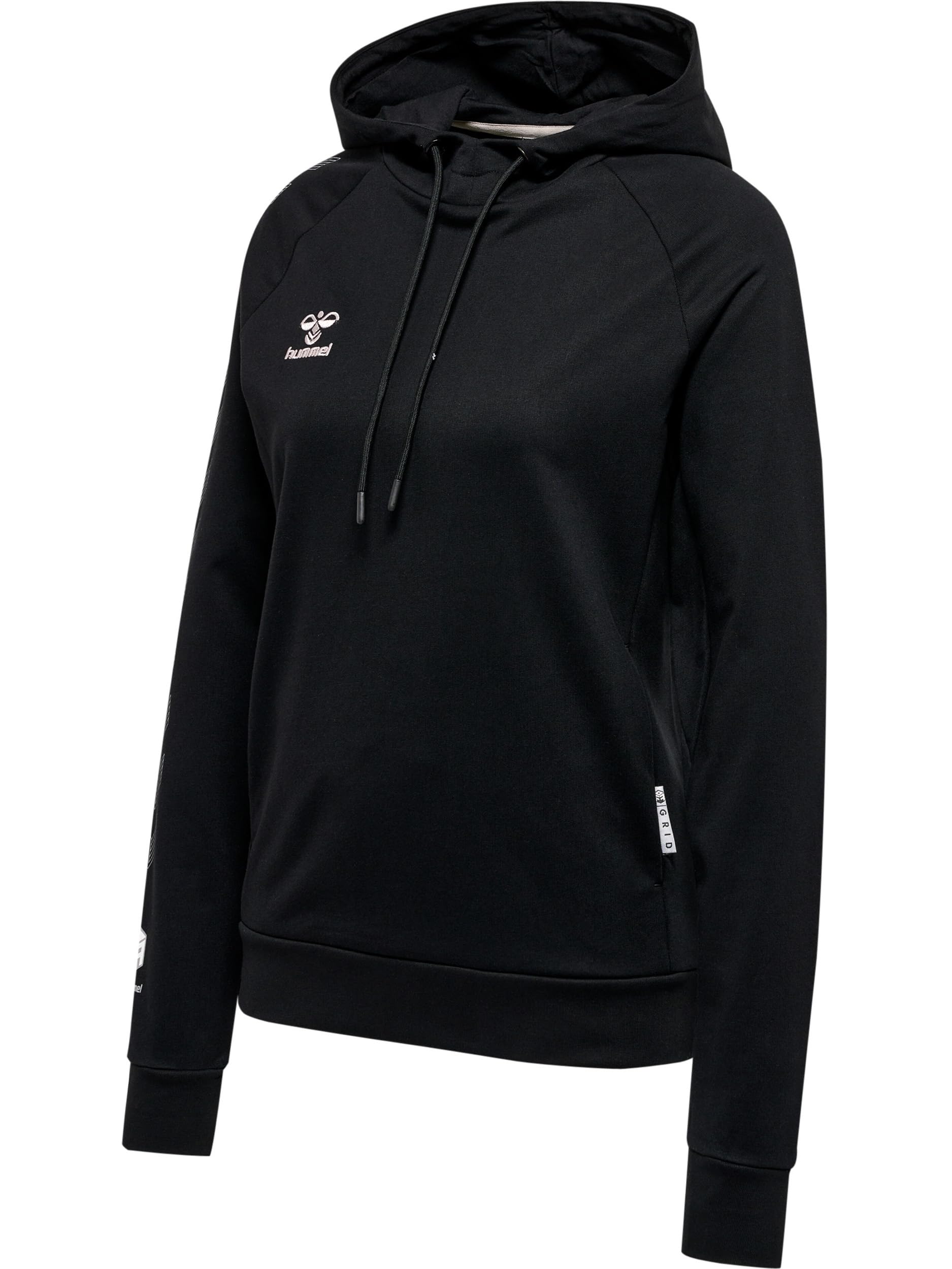 hummel Hmlmove Grid Cotton Hoodie Women's Hooded Sweatshirt Black