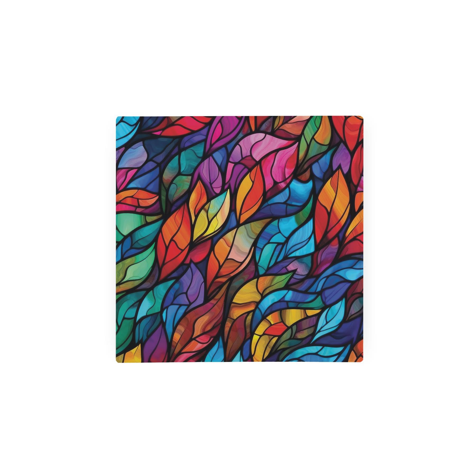 Purely Home Stained Glass Pattern Glass Hot Pot StandHeat Resistant Non-Slip Trivet from B&Q