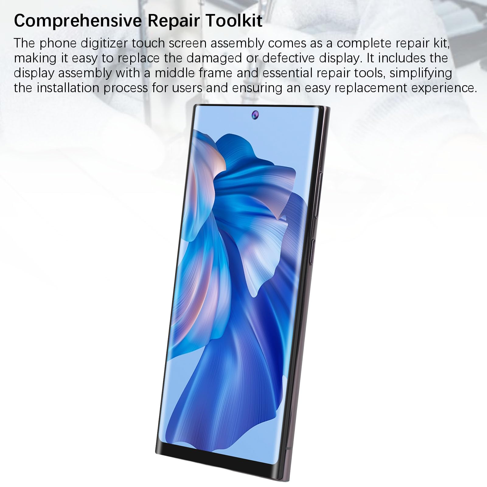 EIMSOAH Wymiana Ekranu LCD Telefonu Zespół Wyświetlacza o Wysokiej Rozdzielczości Kompleksowy Zestaw Narzędzi do Naprawy S22 Bardzo Dobra wydajność Dotykowy Wyświetlacz LCD Telefonu Zespół