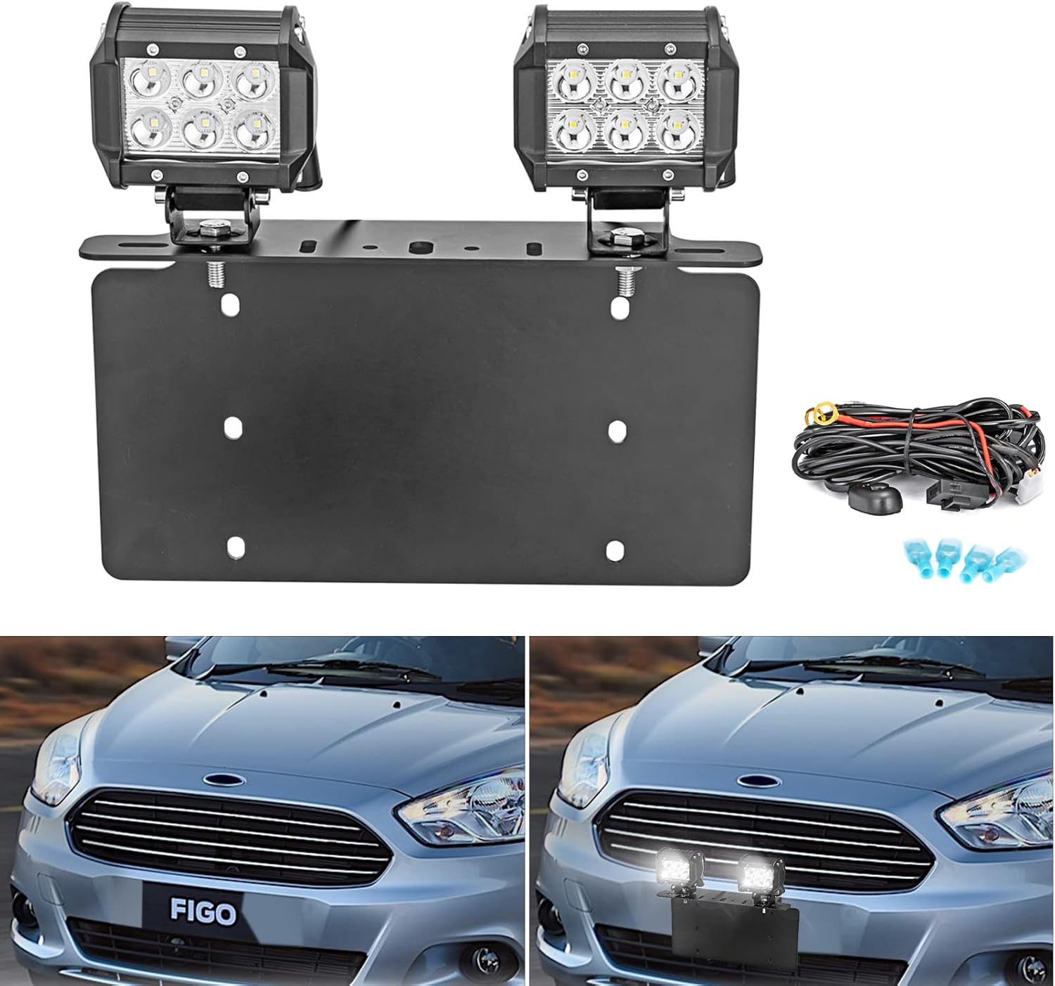 DaSen 6x12 inch American Standard License Plate Holder