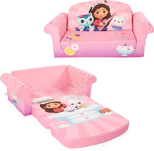 Miniatura 22 de Marshmallow Muebles, Niños 2-en-1 Flip Open Foam Comprimido Sofá, Disney La Sirenita