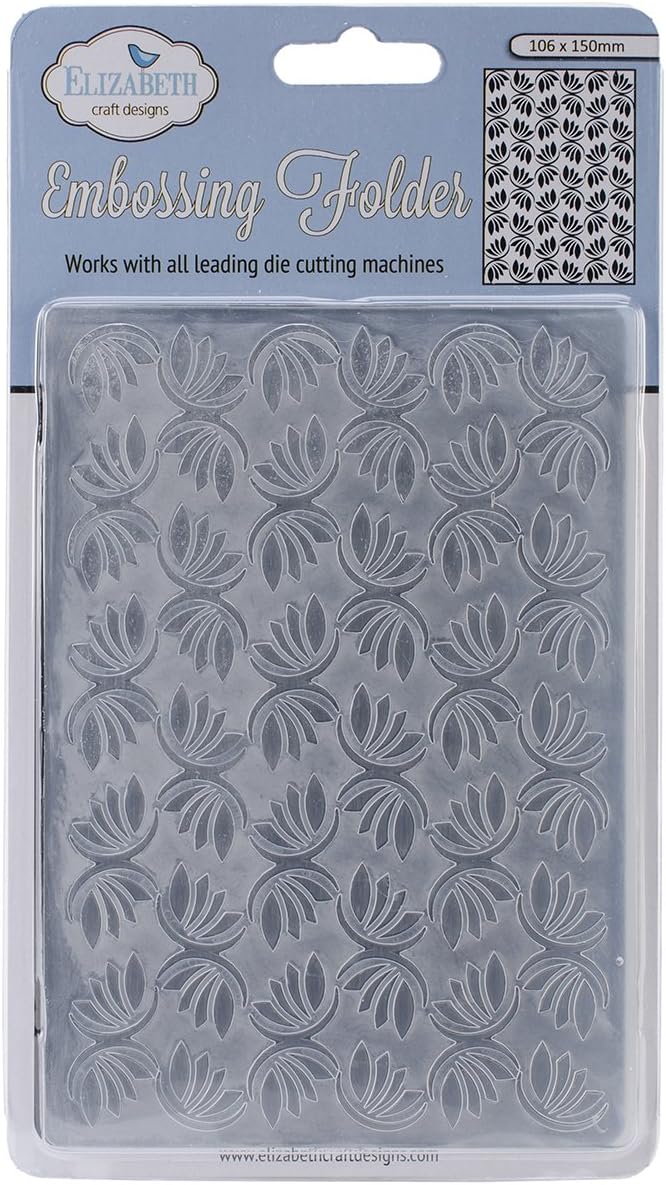 Elizabeth Craft Designs Embossing Folder, 4 by 6-Inch, Dancing Leaves
