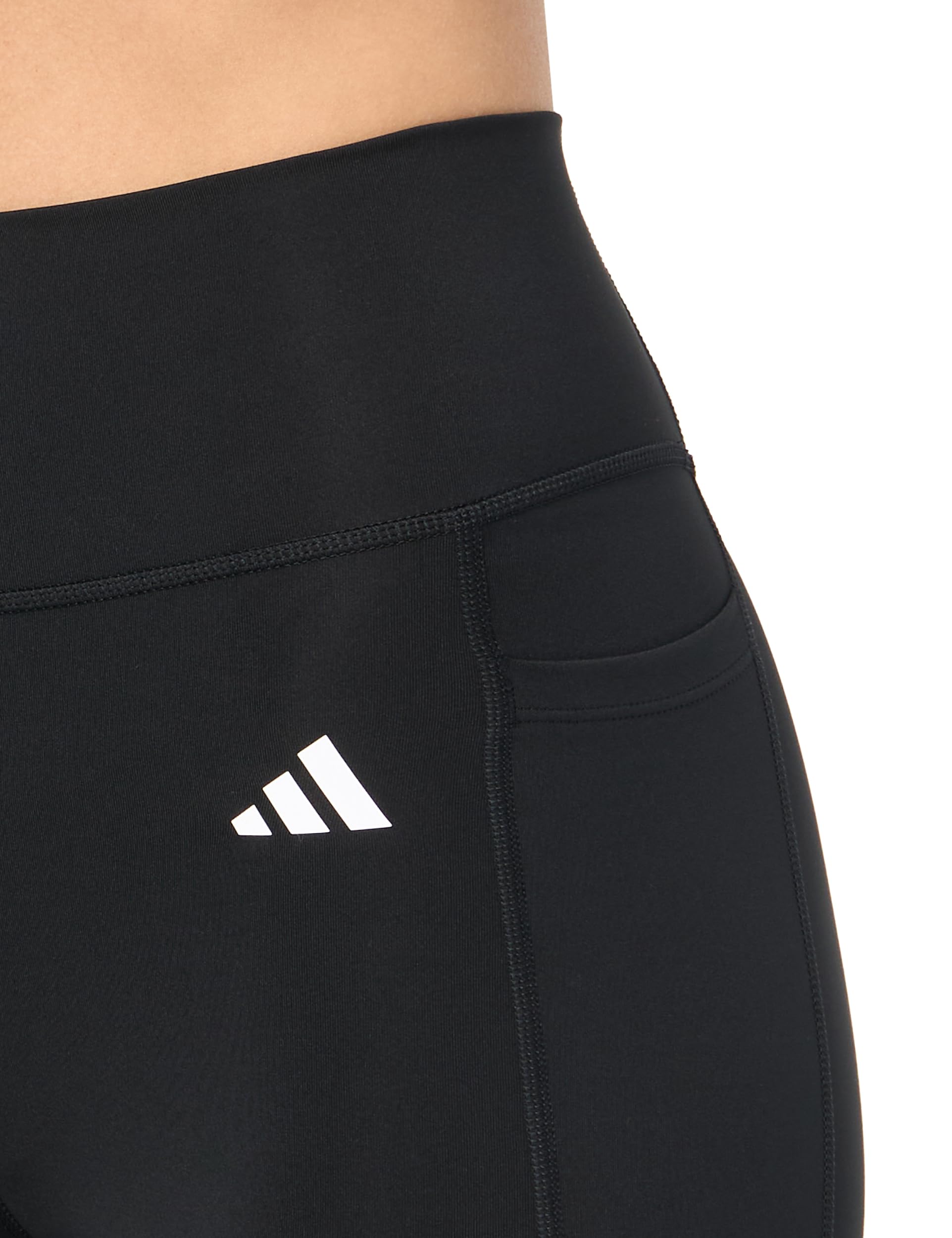 adidas Women's Optime Essentials Stash Pocket Full-Length Leggings, Black