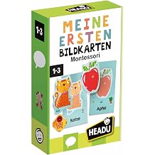 My First Picture Cards Montessori Promotes Independence and Personal Development Educational Game for Children Aged 1 to 3 Years, German Version DE23264