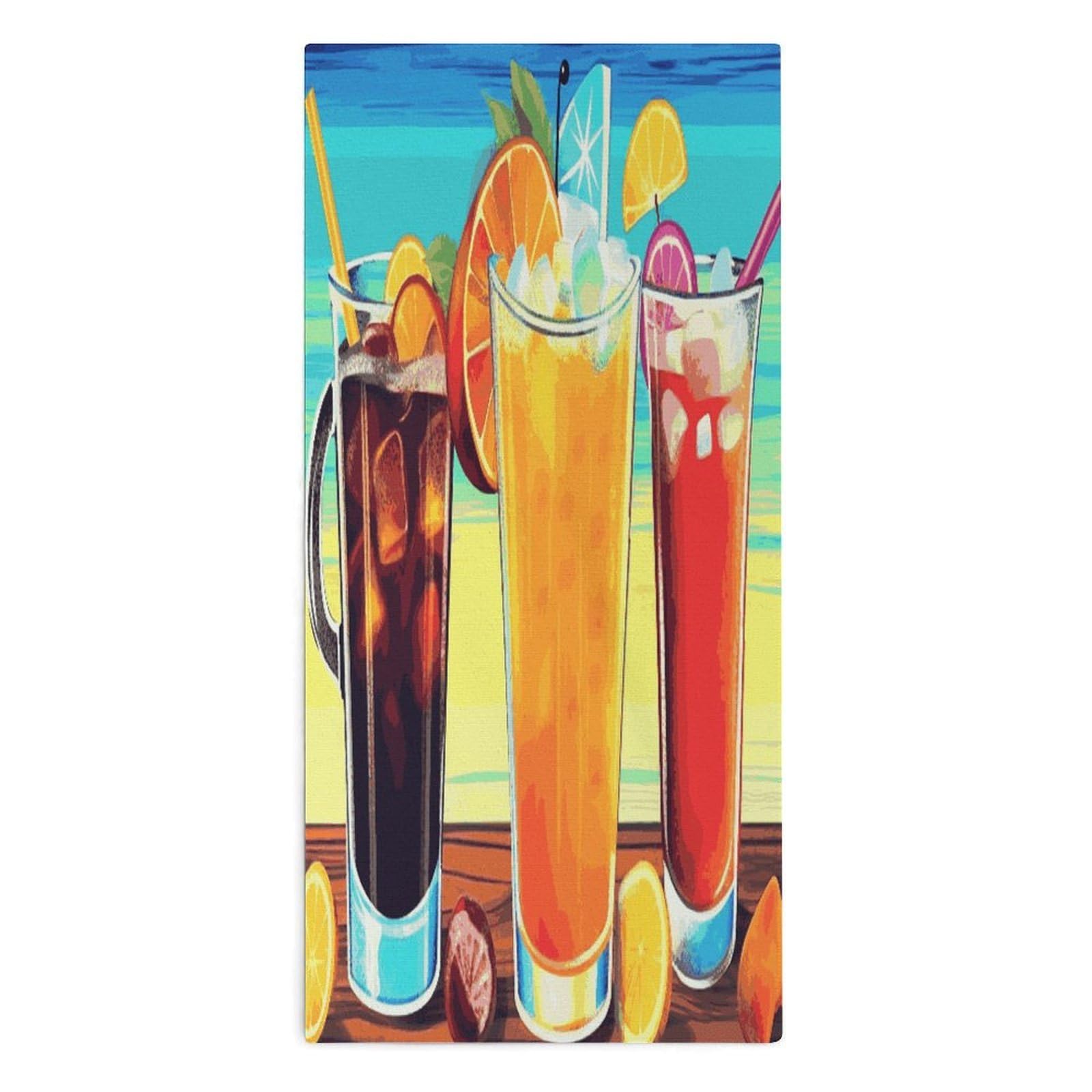 Btcowzrv Style Happy Hour Bath Towel Beach Towels Shower Towel