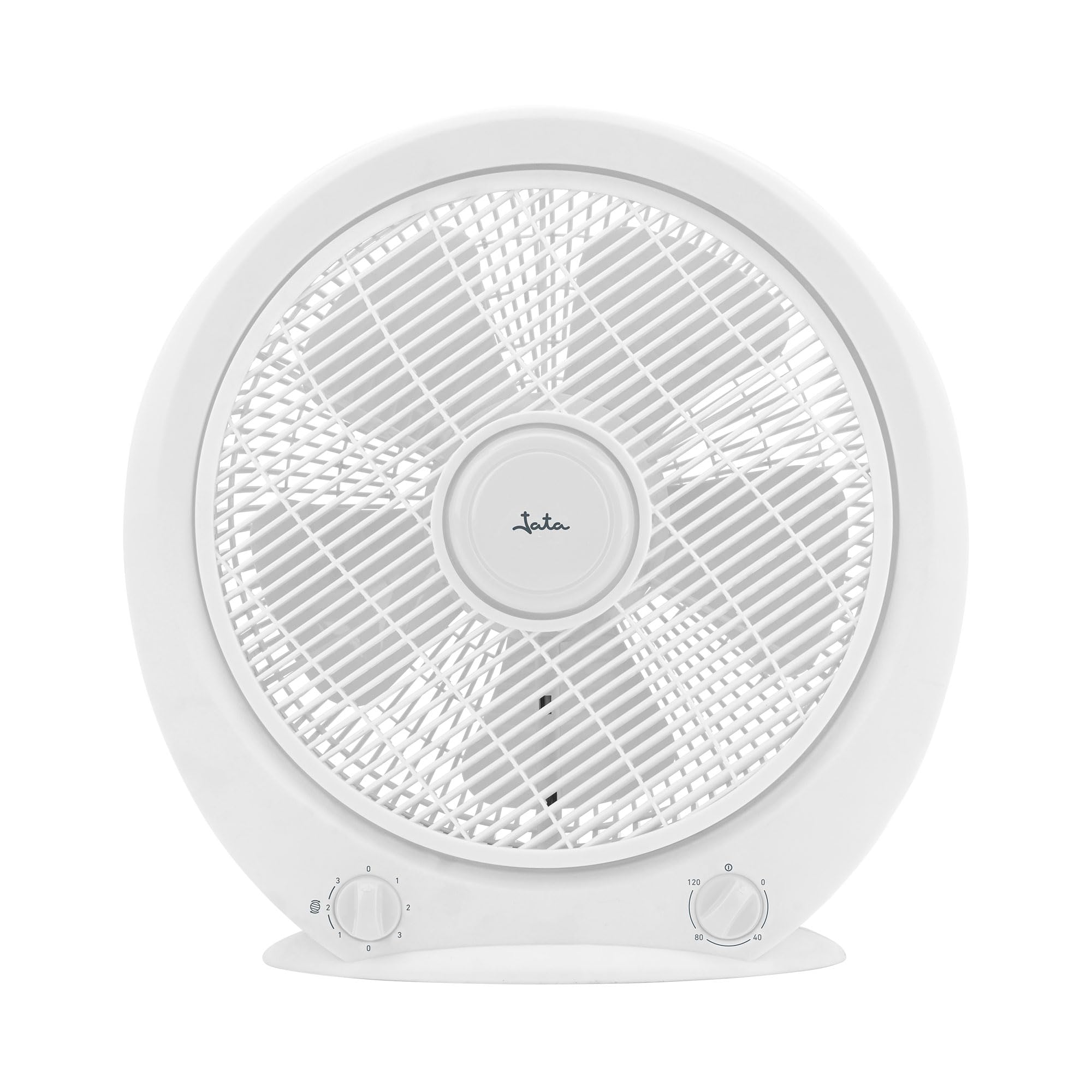 Jata JVVS3115 Bodenventilator, 40 W, 5 Flügel, 3 Geschwindigkeitsstufen, Timer 2 h, Durchmesser 30 cm, automatische Abschaltung, 2249,4 m³/h, 63,5 dB, leise, Höhe 40 cm, energiesparend