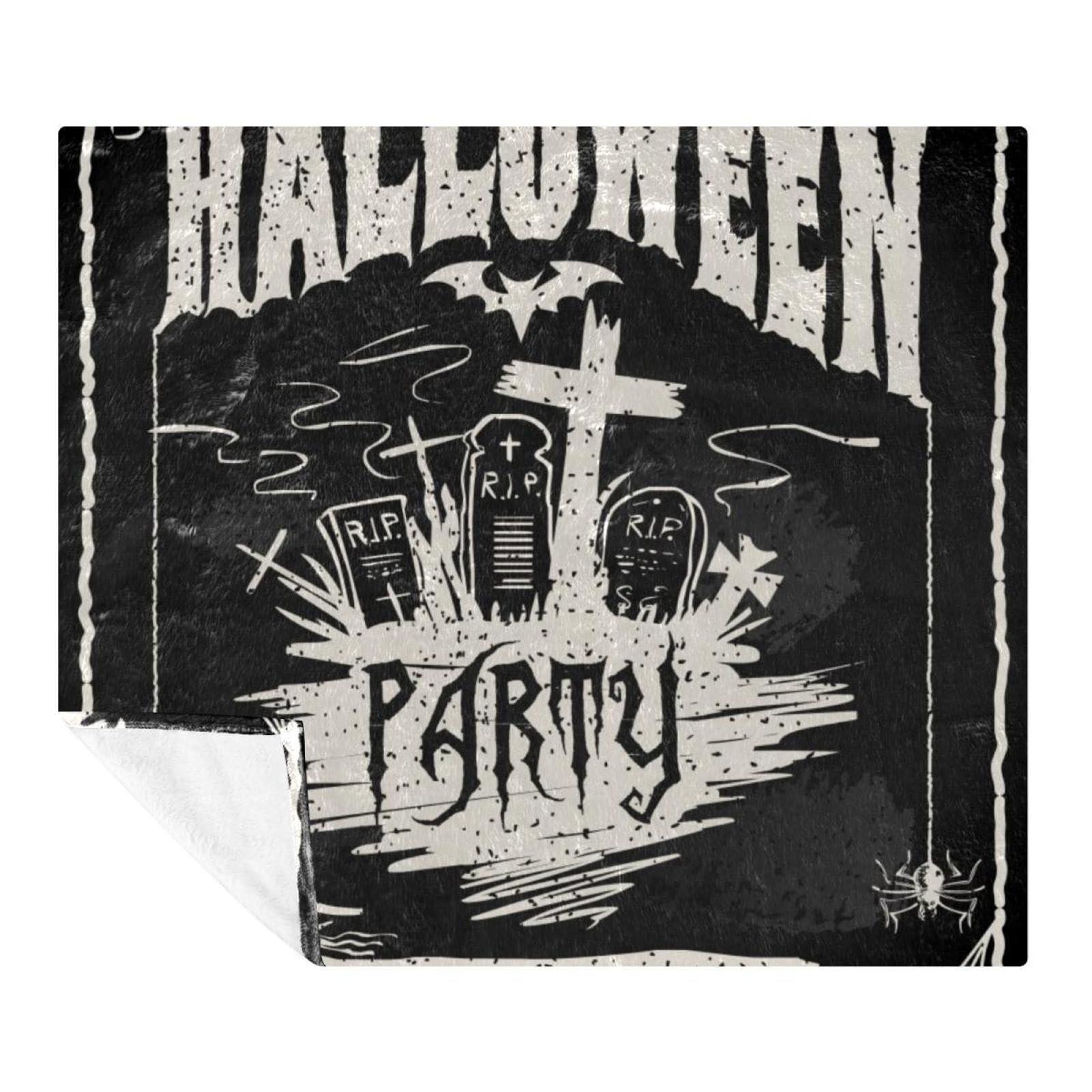 Couverture microfibre légère plaid Halloween doux pour lit et voyage