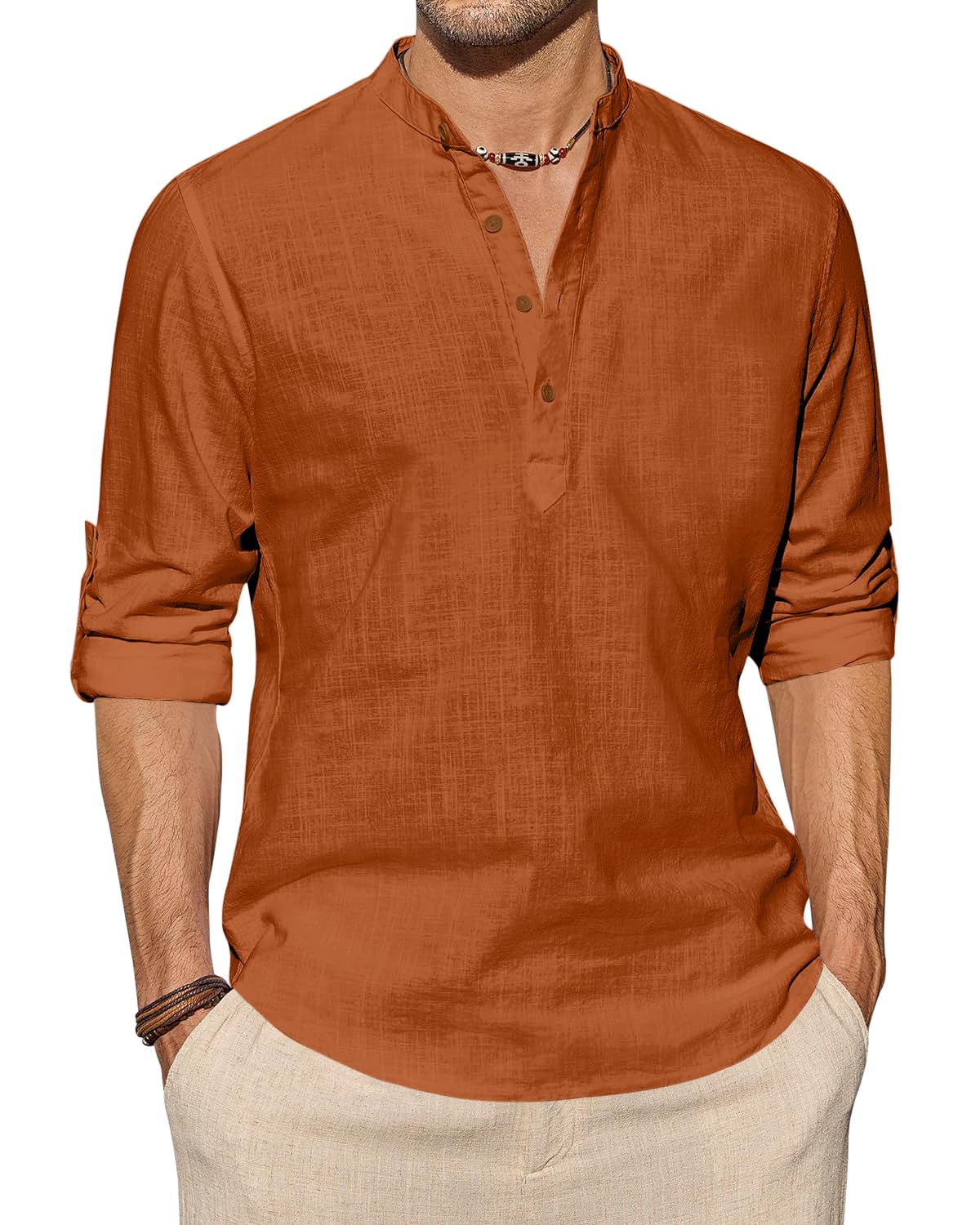 fifth u Men's Kurta || Chinese Collar Long Sleeves || Straight Hip Length Kurtas || Short Kurta for Men || for Festival || Function || Occasion Wear Fancy Kurta for || Best Gifts for Mens-picture-30