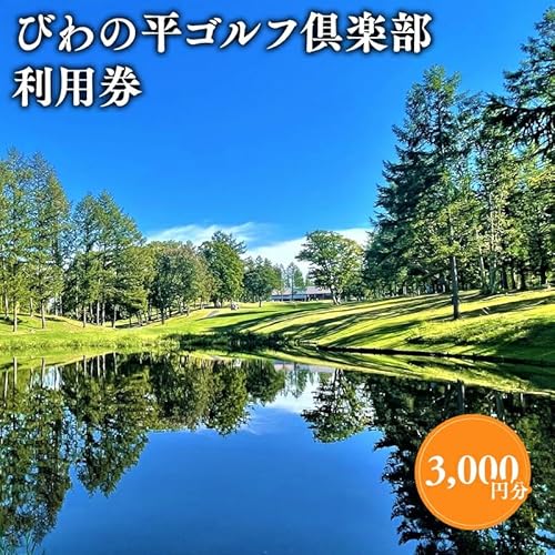 びわの平ゴルフ倶楽部 利用券 3,000円分 ゴルフ場利用権 びわの平 ラウンド ゴルフ 谷越え 林間コース GPSナビ 乗用カート カート 乗入れ シニア ゴルフプレー券 プレー券 ホール 平川市 平川