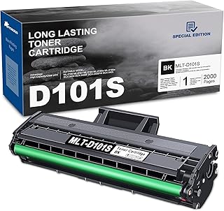 PIONOUS MLT-D101S D101S Toner Cartridge MLT D101S Toner Compatible Replacement for Samsung ML-2160 2161 2165 2165w 2166w SCX-3400 3400F 3400FW 3405 3405FW 3405F Printer, 1-Pack