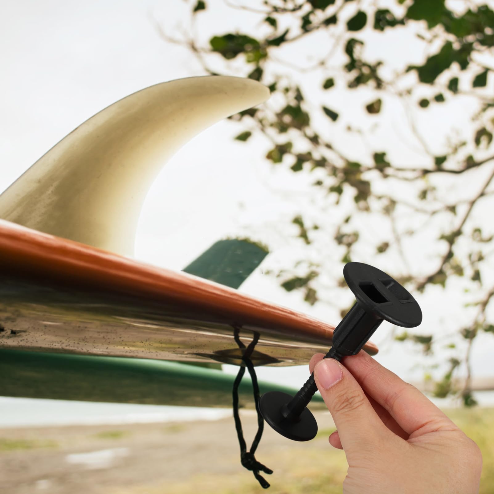 Toyvian Cinturino Sicurezza per Surf Ganci per Surf Leggeri E Pratici Fissaggio Stabile per attività Acquatiche per Canoe E Paddle Board 4 * 4