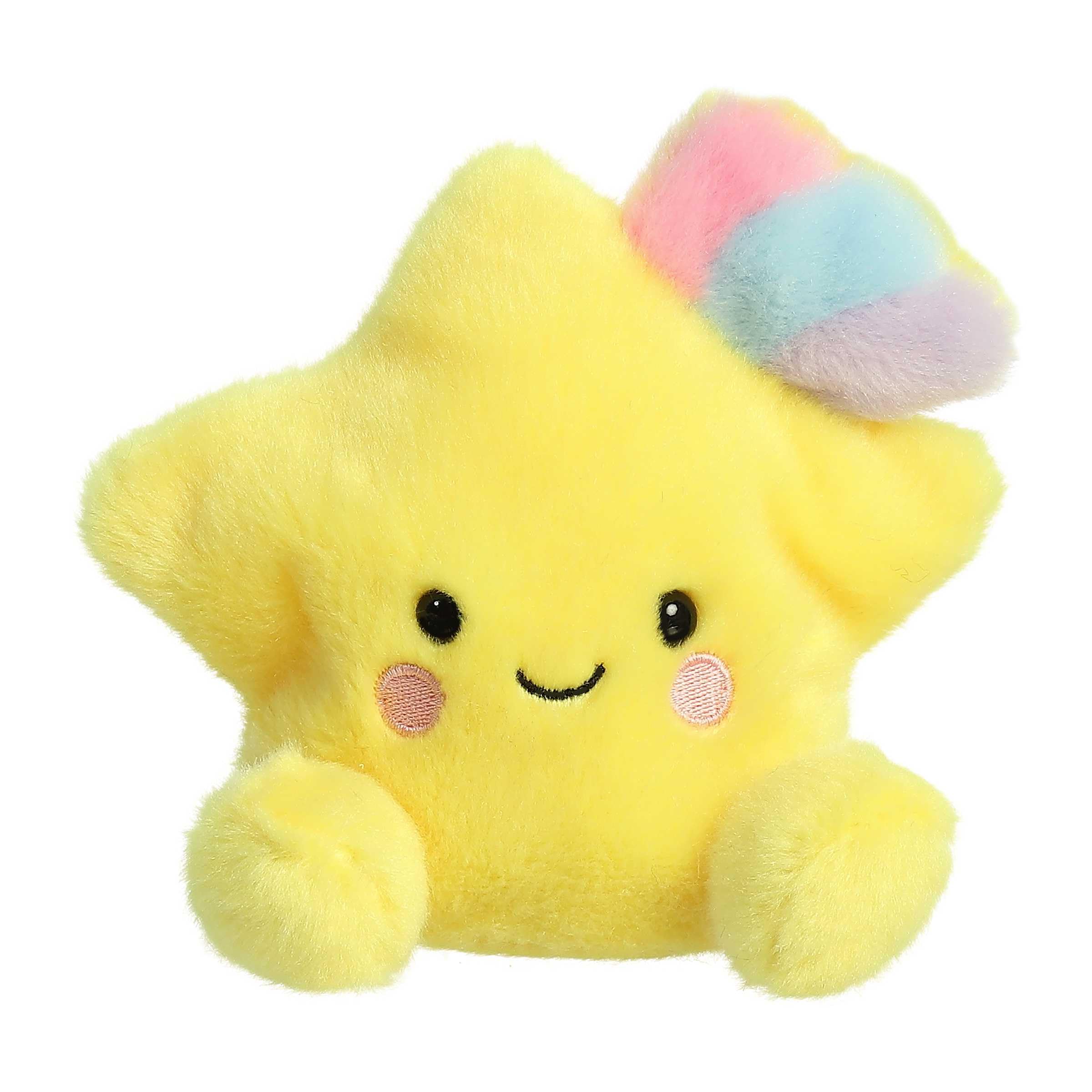 Aurora® Adorable Palm Pals™ Pisces Star™ Stuffed Animal - Fun Collectible Plush for Kids and Adult Collectors - Perfect for Decorating Rooms and Birthday Gifts - Yellow 4 Inches