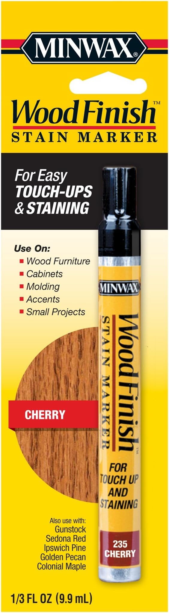 Minwax Cherry Stain Marker, 1/3oz, Oil-based, Interior Wood