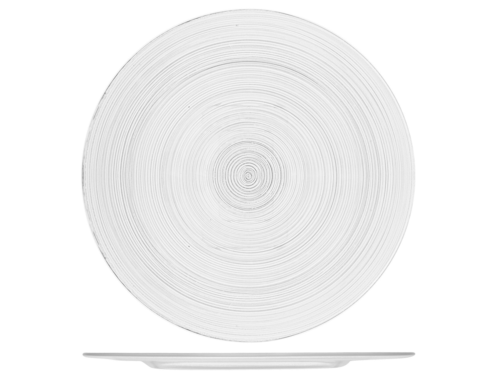 H&H 845475 Set of 6 Circle, Clear Glass, 32 cm