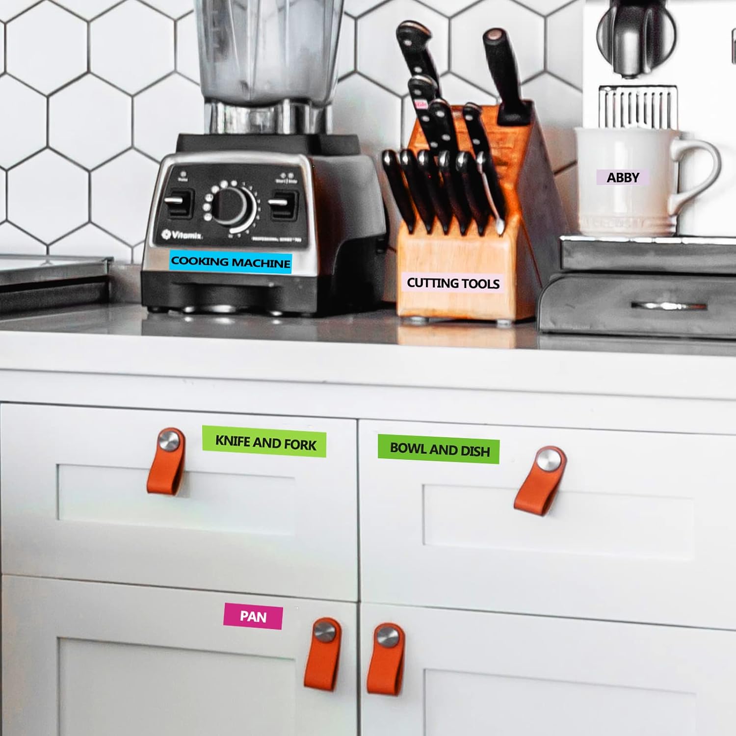 Absonic 6-Pack 12mm 0.47" Label Tape Compatible for Brother Label Maker Tape 12mm Laminated P Touch Tze Tz Label Tape 12mm Colored for PTD220 PTD210 PTH110 PTD400 PT1890 PTD610BT PTD600, 1/2" x 26.2' : Electronics