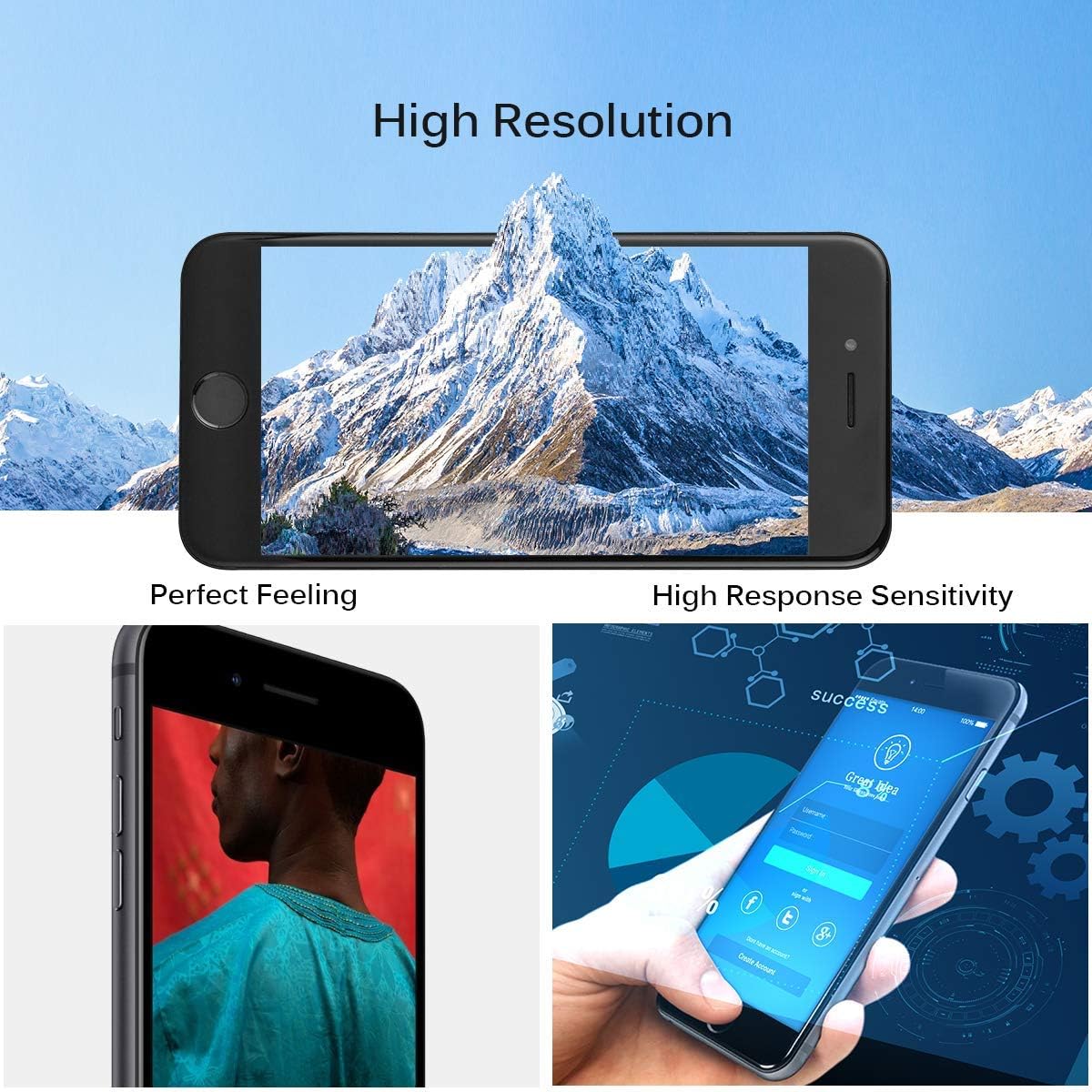 Bеѕt Cуbеr Mоndау 🔥 for iPhone 6s Screen Replacement, LCD Display Touch Digitizer Assembly with Proximity Sensor, Front Camera, Ear Speaker, Screen Protector and Repair Tool Kit (iPhone 6s Screen Black) 🔥 Crаzу Dеаlѕ for iPhone 6s Screen Replacement, LCD Display Touch Digitizer Assembly with Proximity Sensor, Front Camera, Ear Speaker, Screen Protector and Repair Tool Kit (iPhone 6s Screen Black)