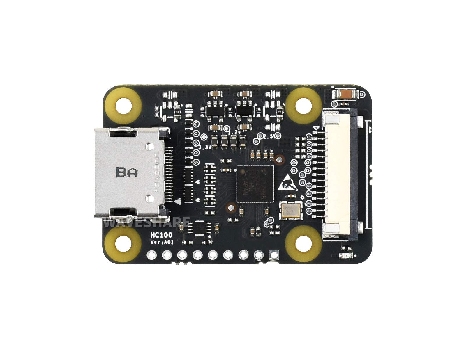 Waveshare Adaptador HDMI a CSI para Raspberry Pi, Soporte de Entrada HDMI de la cámara hasta 1080p @30fps, retrocompatible, para Raspberry Pi 4B/3 B+ / A+ / B / 2B / B+ / A+ / Zero W