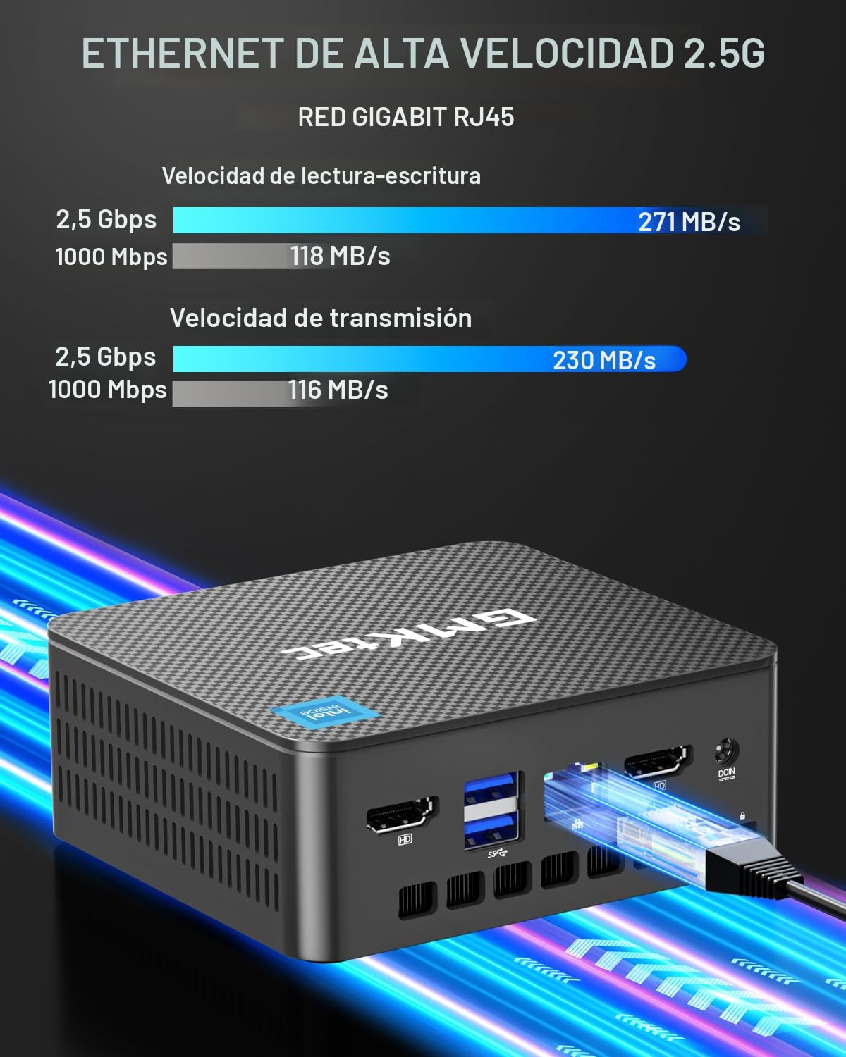 Amazon.com: GMKtec Mini PC Intel Core i3-10110U Procesador 8GB