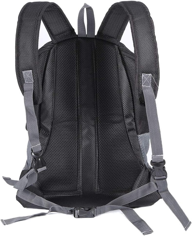 BEIKOTT Cat Backpack Carriers, Dog Cat Front Carrier Backpack for Large Cats/Dogs/Puppy/Teddy/Bunny, Ventilate Head Out Design Pet Backpack for Travel, Hiking, Outdoor(Black)