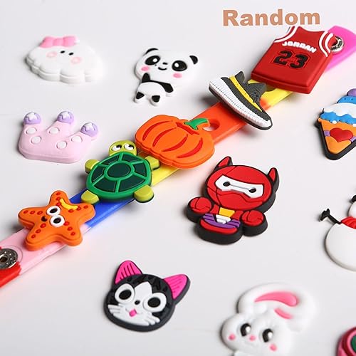 Miniatura 7 de Bonitos dijes de cocodrilo para niños y adultos, dijes para zapatos para niñas y niños, divertidos pines de cocodrilo, dijes de cocodrilo para