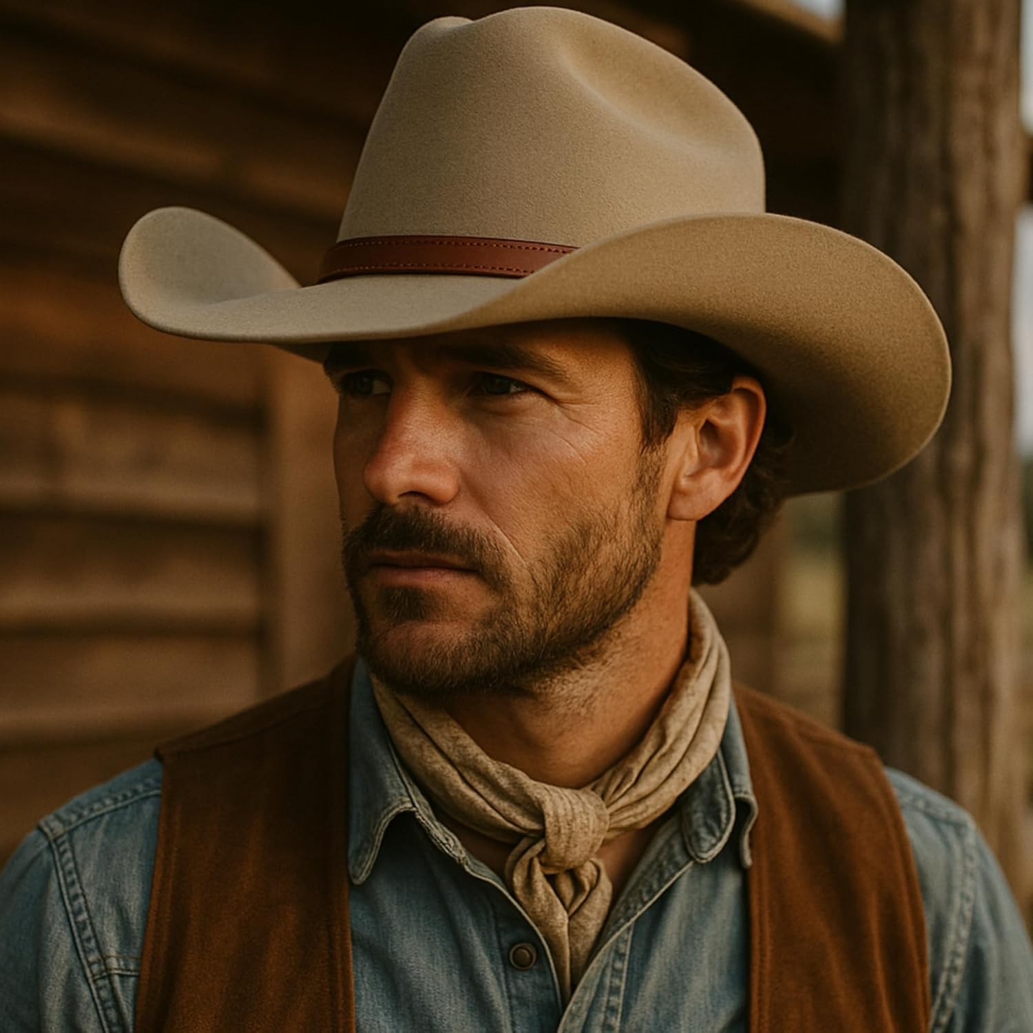 Gamboa Hat Bands for Cowboy Hats Western Accesories Men Hat Belt Band (Hat Not Included) - Image 4