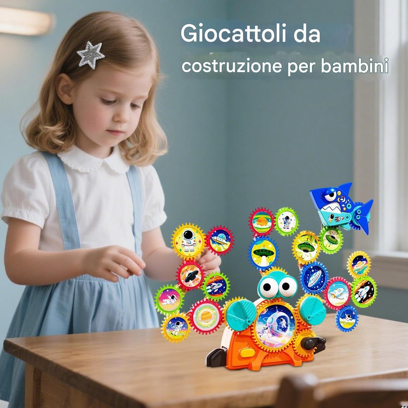 Generico Giochi ad Ingranaggi attività Educative | Giocattoli da Costruzione STEM Per Ragazzi E Ragazze Feste Di Compleanno Casa Scuola Infanzia Scuola Viaggio Spiaggia