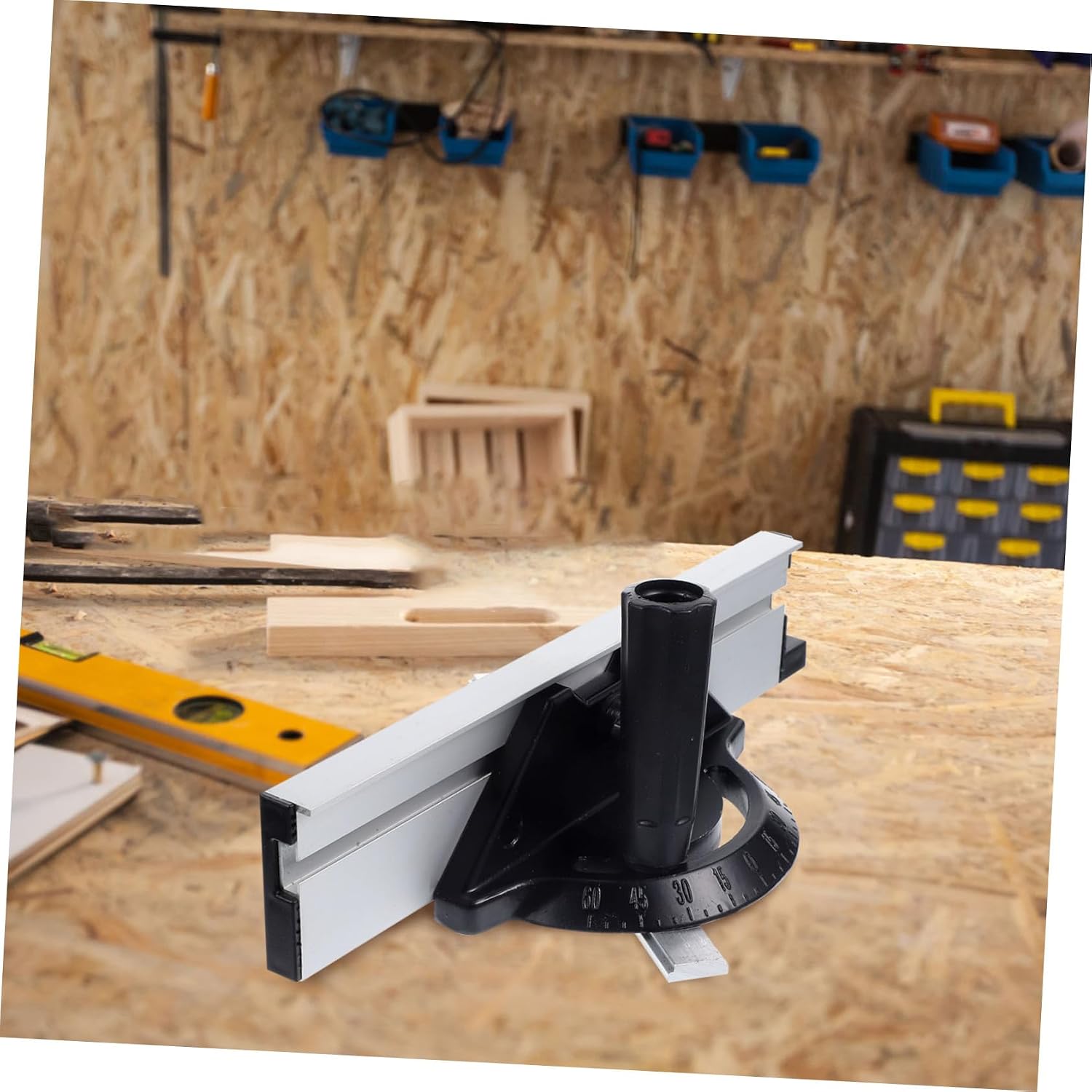 Precision Miter Gauge System for Table Saw Aluminum Alloy Woodworking Fence Adjustable Features for DIY Projects and Professional Woodworking