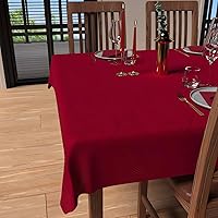 Soleil d'ocre Luxury Tovaglia Anti Macchia, Rosso