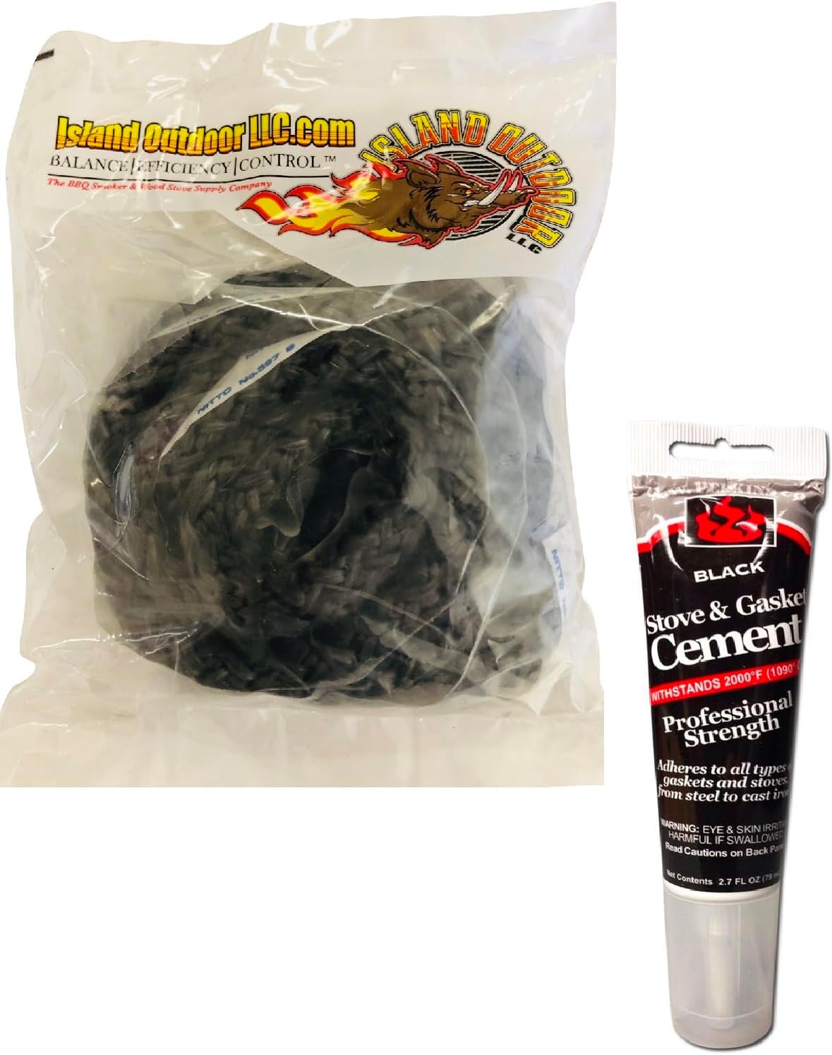 LavaLock Wood Stove Replacement Gasket & Glue for