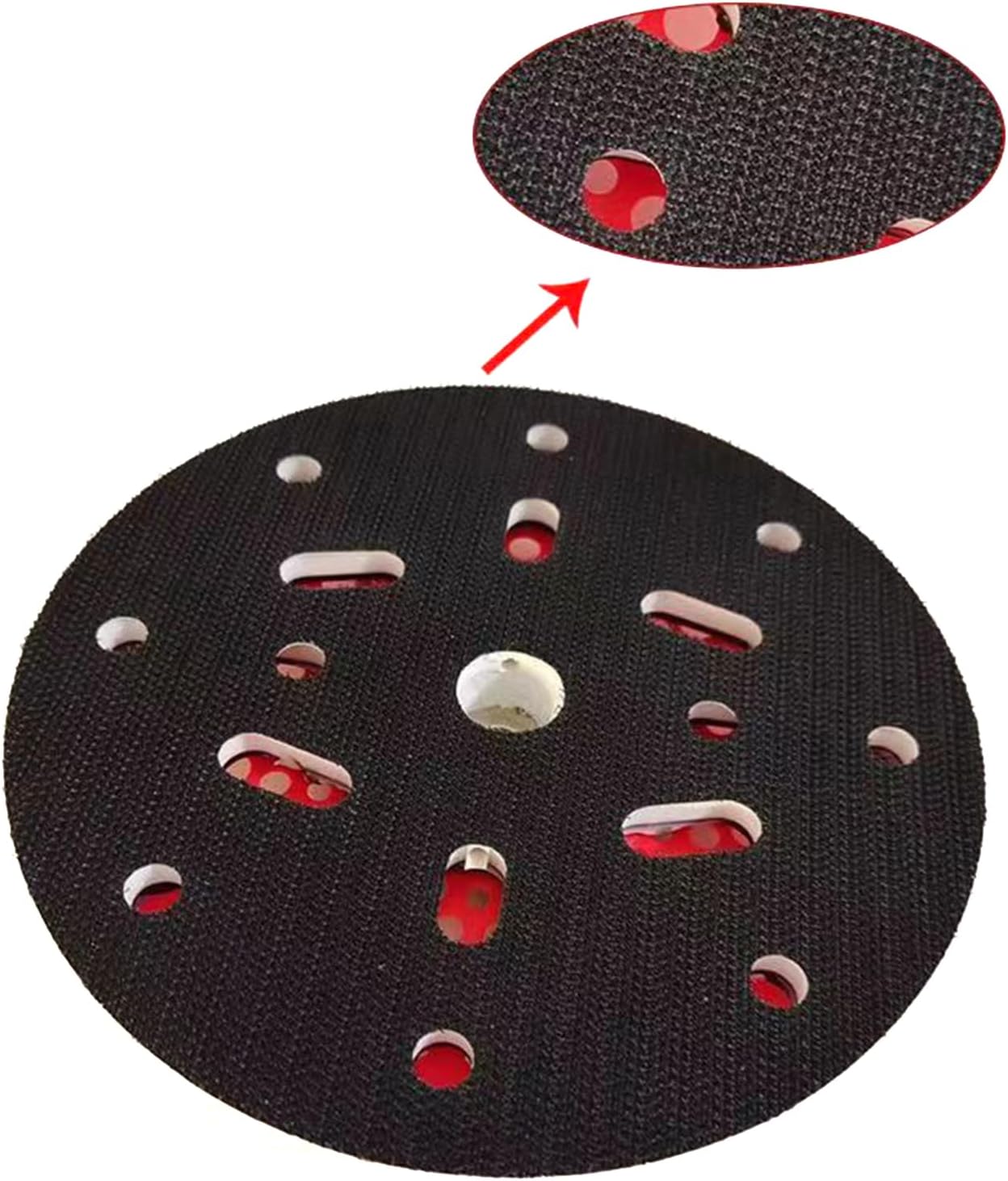 150mm Hook Rings Sanding Disc Backing Plate with 17 Hole Airflows Cooling Systems for Polishing Tool, Replacement Pad for Electric Polishers and Grinders - Solid and Long Lasting