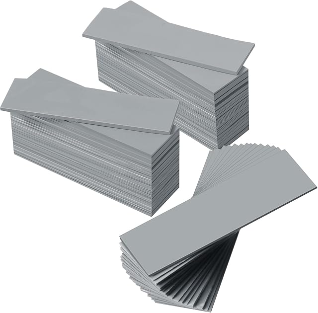 Outus 30 Pieces 2.6 x 0.8 Inch Silicone Thermal Pad Reusable Thermal Conductive Silicone Pad Each Thick for Gpu Heatsink Cpu Chip Heat Conduction or LED Heat Conduction (Dark Gray)