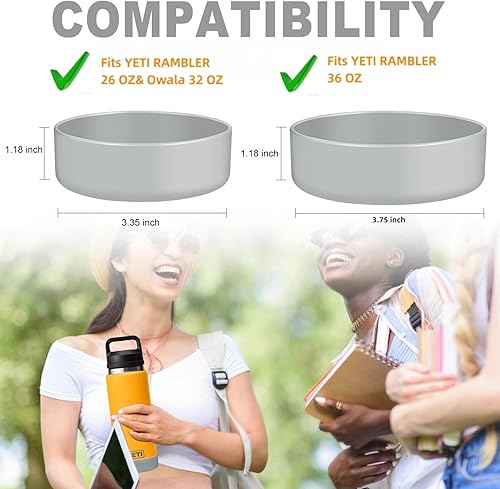 Miniatura 8 de Funda de silicona para botellas de agua YETI, Owala, bota inferior para YETI de 26 36 onzas, funda de bota para Owala de 32 onzas, accesorios para