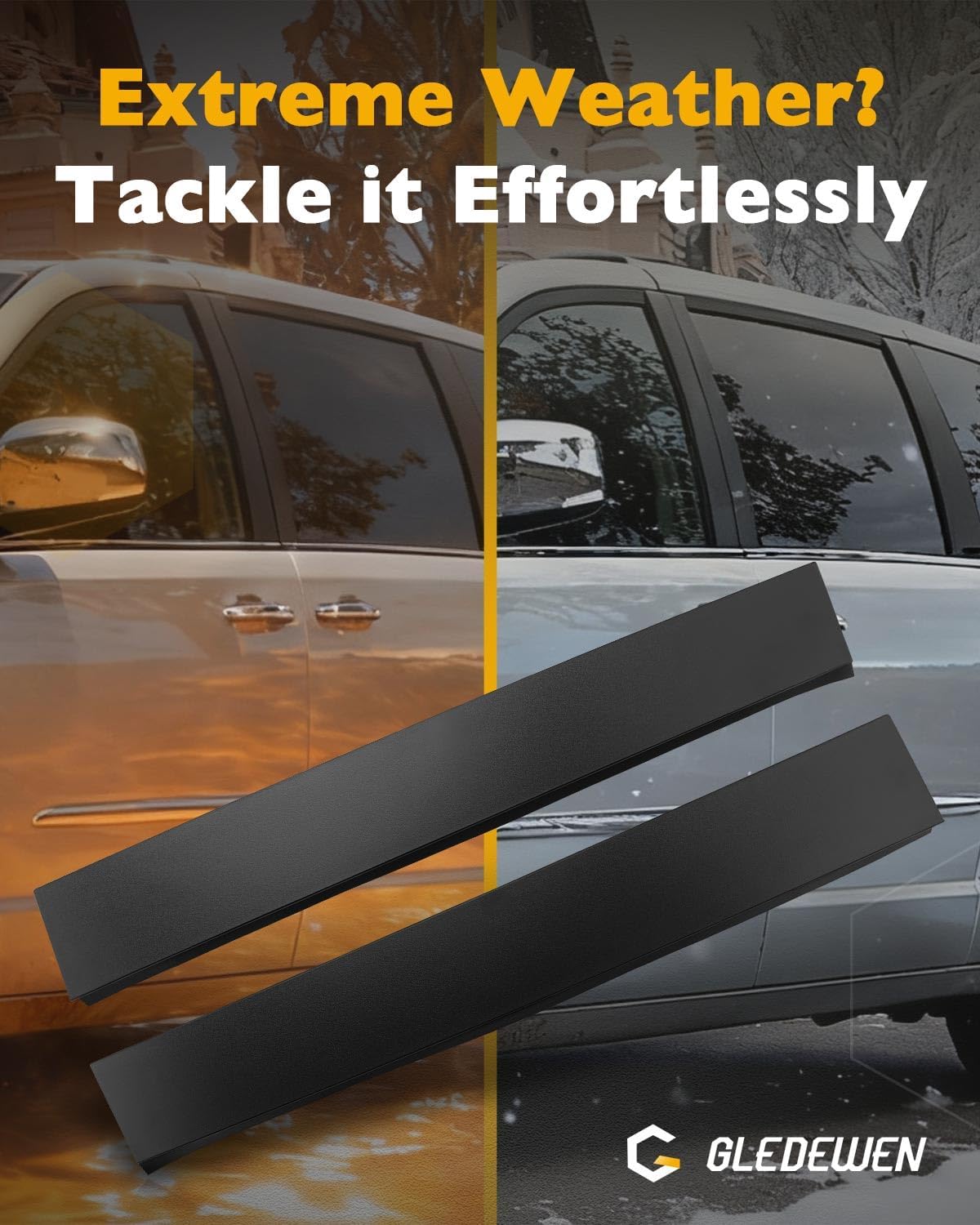 Forward Sliding Door Molding, Compatible with 2008-2020 Dodge Grand Caravan/Chrysler Town&Country Voyager, B-Pillar Trim Moulding, Rear Driver and Passenger Side, OE#47874 47875 5020667AA 5020666AA