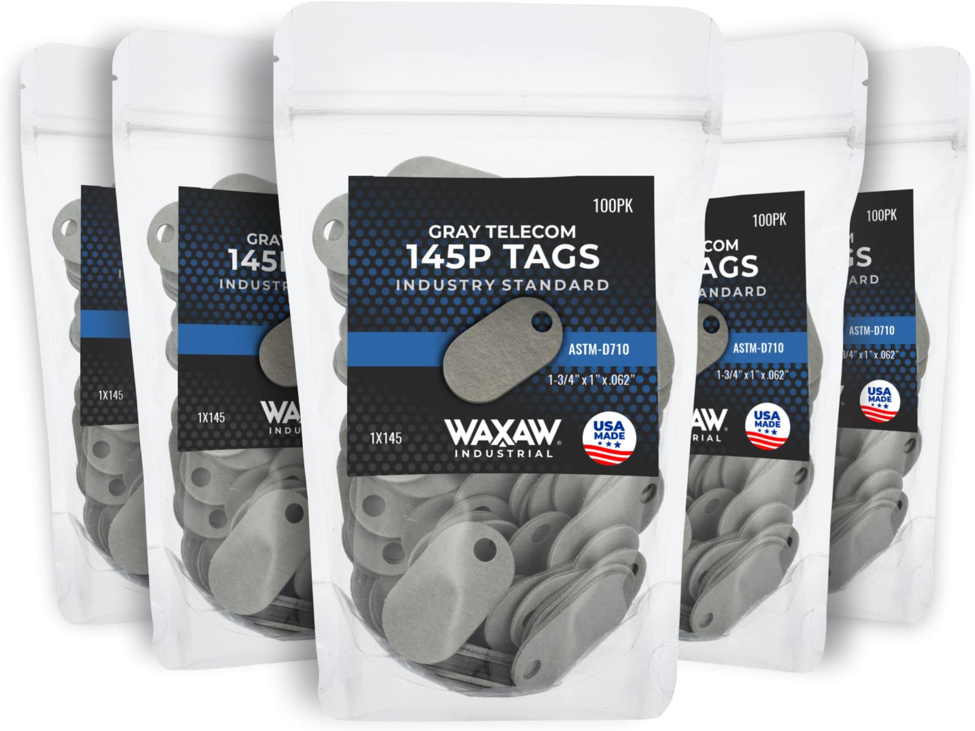 Amazon.com: 145P Tags Telecom Bag (100 Pack), 1