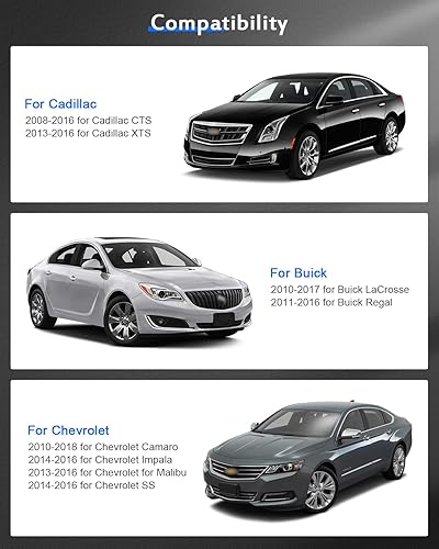 Miniatura 4 de ECCPP 2 espaciadores de rueda centrados de 5 lengüetas 5x4.75 14x1.5 2.634 in 1 pulgada compatibles con 2010-2018 para Camaro 2014-2016 para Impala
