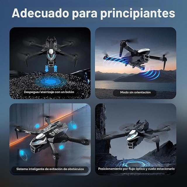 Foto 5 de 8 de Dron con Cámara 4K HD, Mini Drones con Rociador Trasero, Retención RC Quadcopter para Principiantes