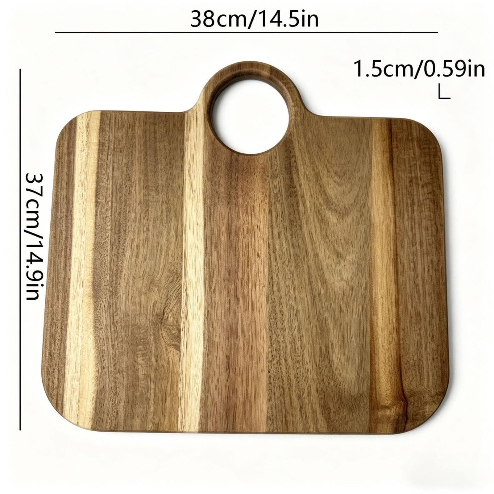 Tabla de Cortar Bandeja Decorativa para Cocina | Tabla de Madera para Queso para Carne, Verduras, Fruta, Queso, Aperitivos, Cocina y
