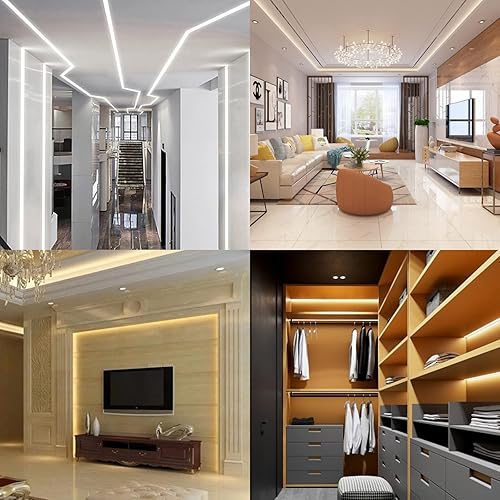 Miniatura 6 de GOMING Tira LED COB CCT de 24V 10M (32.8 pies) 2700K-6500K blanco sintonizable 624LEDM CRI 93+ flexible IP20 no impermeable, cinta de luces LED para