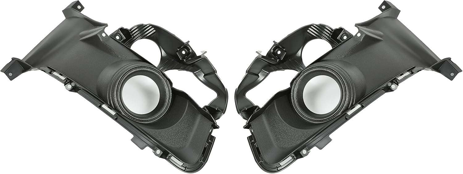 HECASA Fog Light Cover Compatible with 2015-2017 Ford Mustang EcoBoost Premium GT Premium V6 Replacement for FO1038154 FO1039154 Fog Light Opening Trim Bezel W/O Fog Lamps Driver & Passenger Side