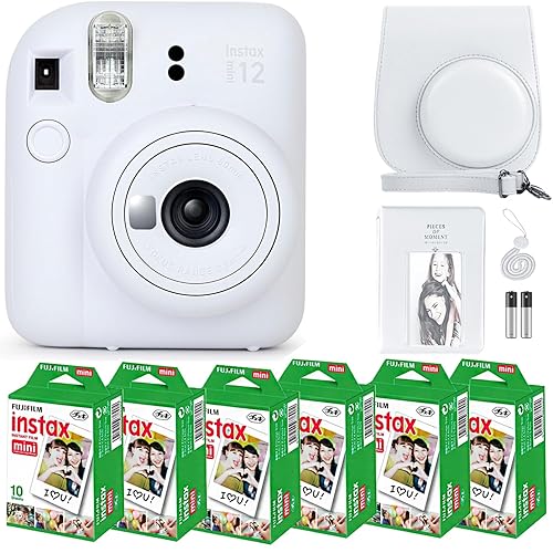 Fujifilm Instax Mini 12 Instant Camera Clay White and Fuji