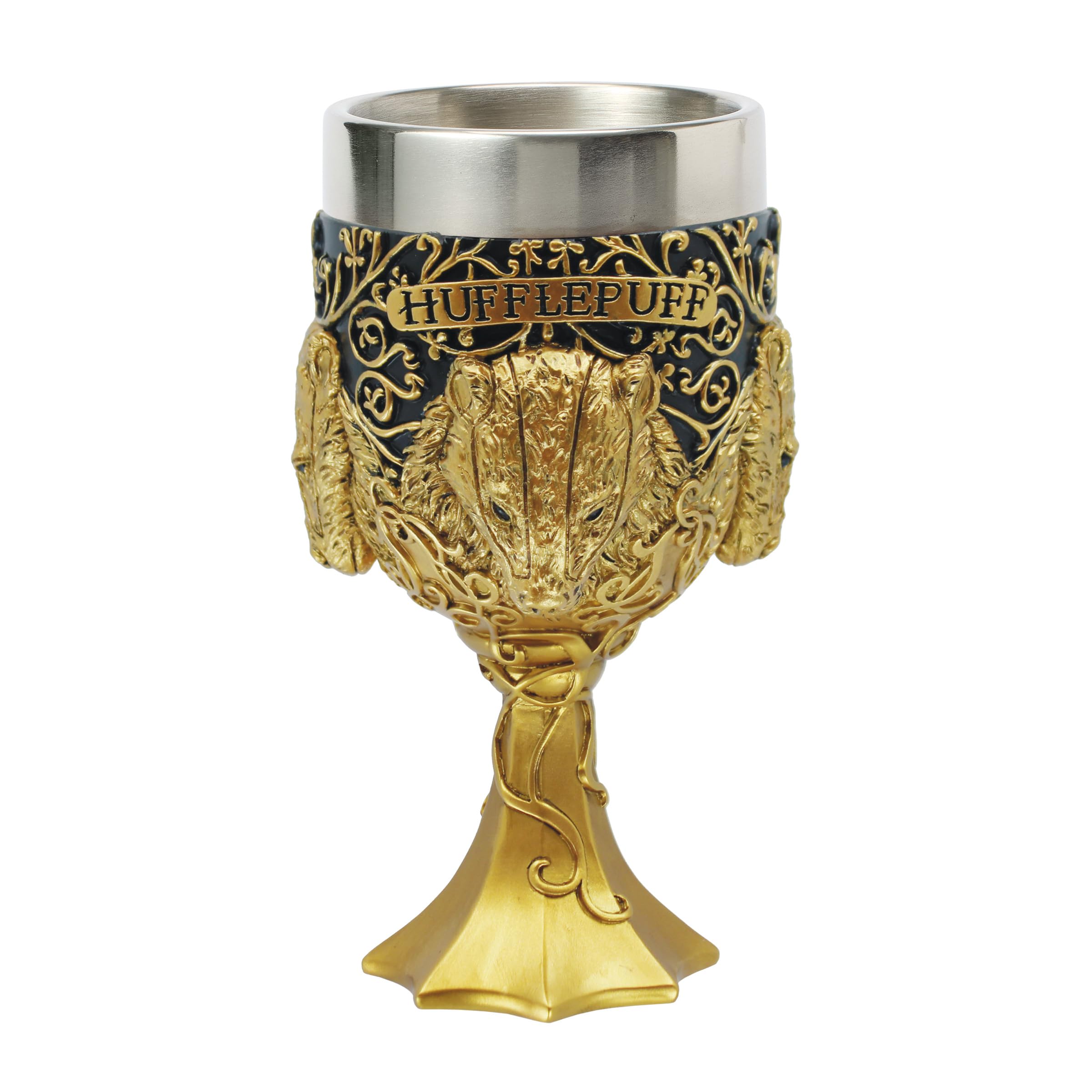 Enesco The Wizarding World of Harry Potter Verre décoratif en calice Motif maison de Poufsouffle Multicolore 18 cm