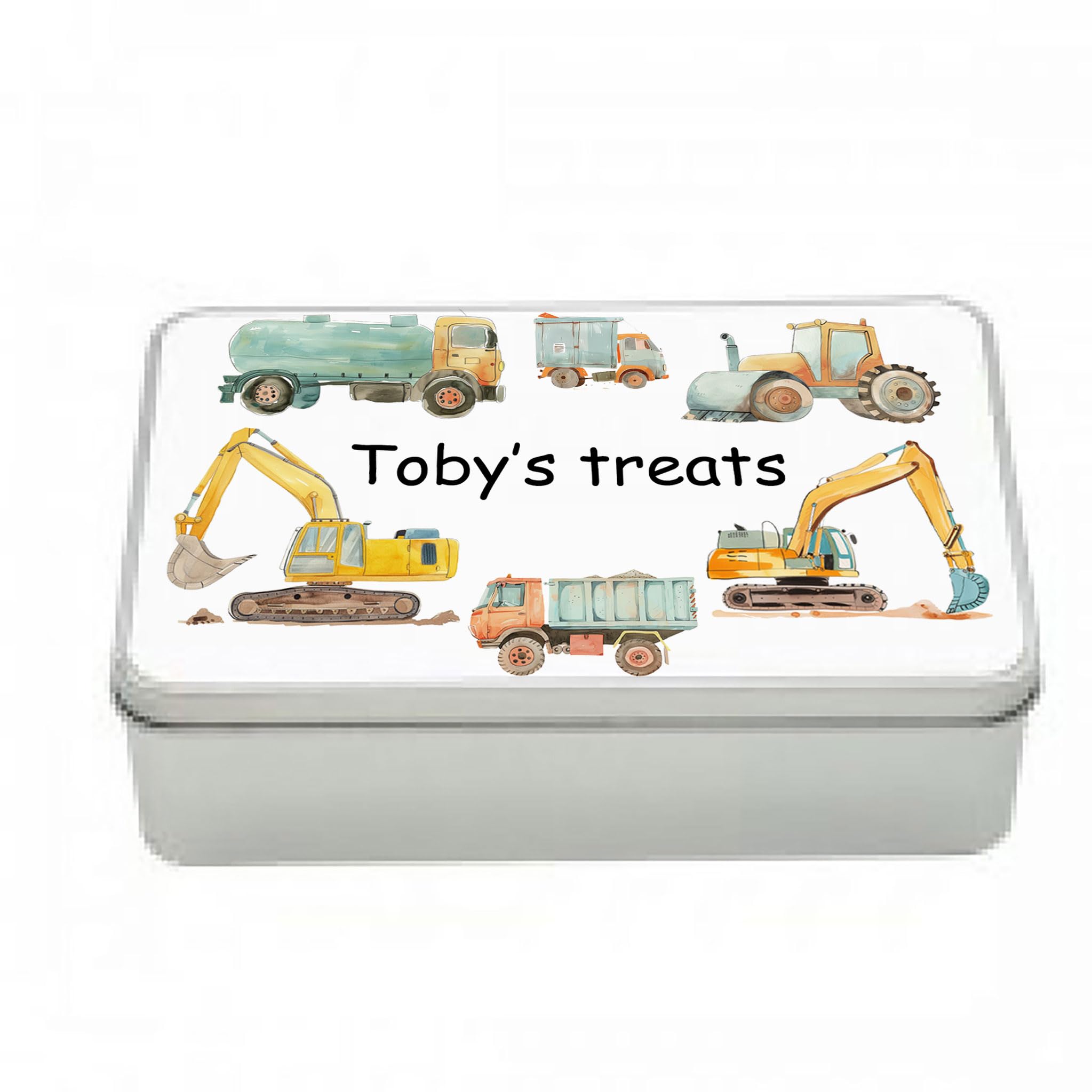 Tigerlilyprints Personalized Kids Metal Storage Tin β Lift-Off Lid β 18 x 11 x 7 cm β Multiple Designs for Boys- Boys Birthday Gift