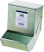 Vista 1 de Pet Lodge® Comedero de acero para animales pequeños con tapa, comedero para conejos, capacidad para varios días, 5 pulgadas