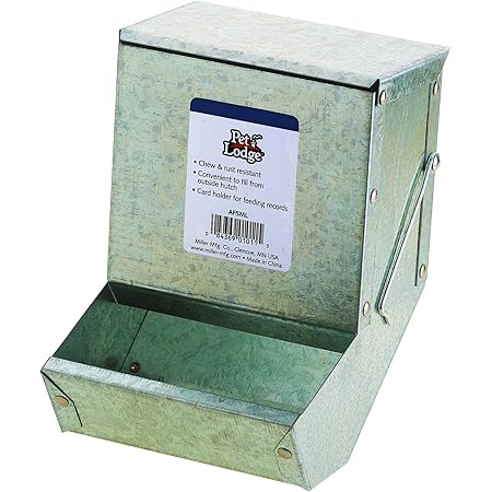 galvanized rabbit feeder