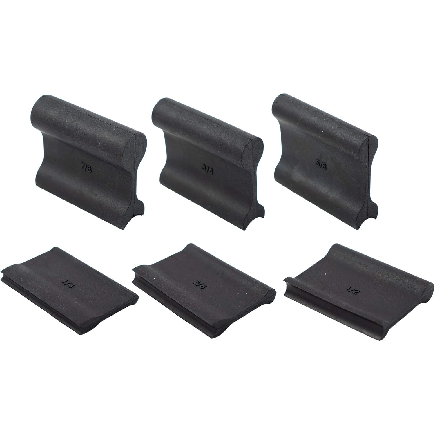 6 Piece 12 Profile Double Ended Contour Sanding Grip Set for Concave