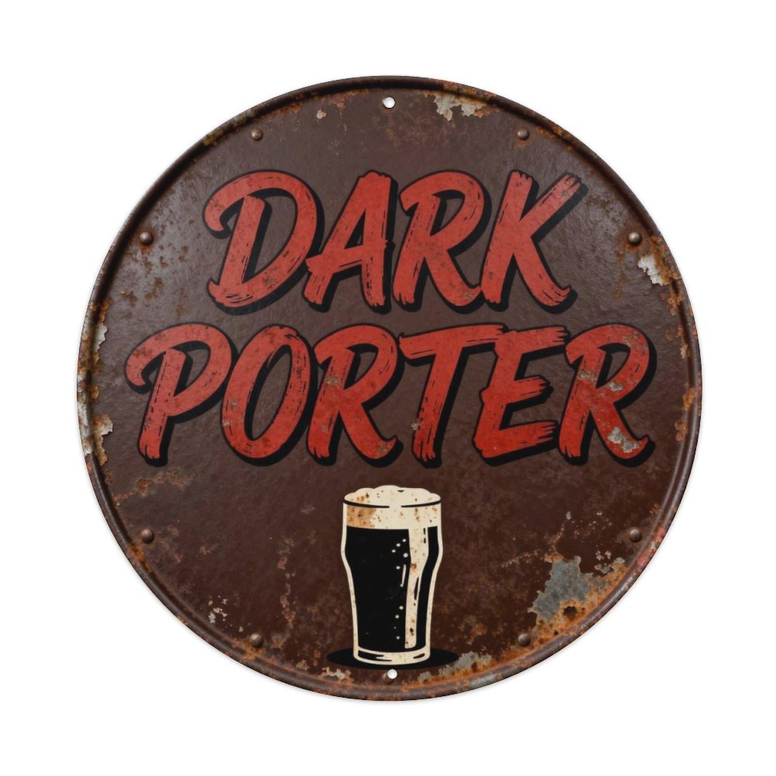 Dark Porter Metal Tin Sign Plaque