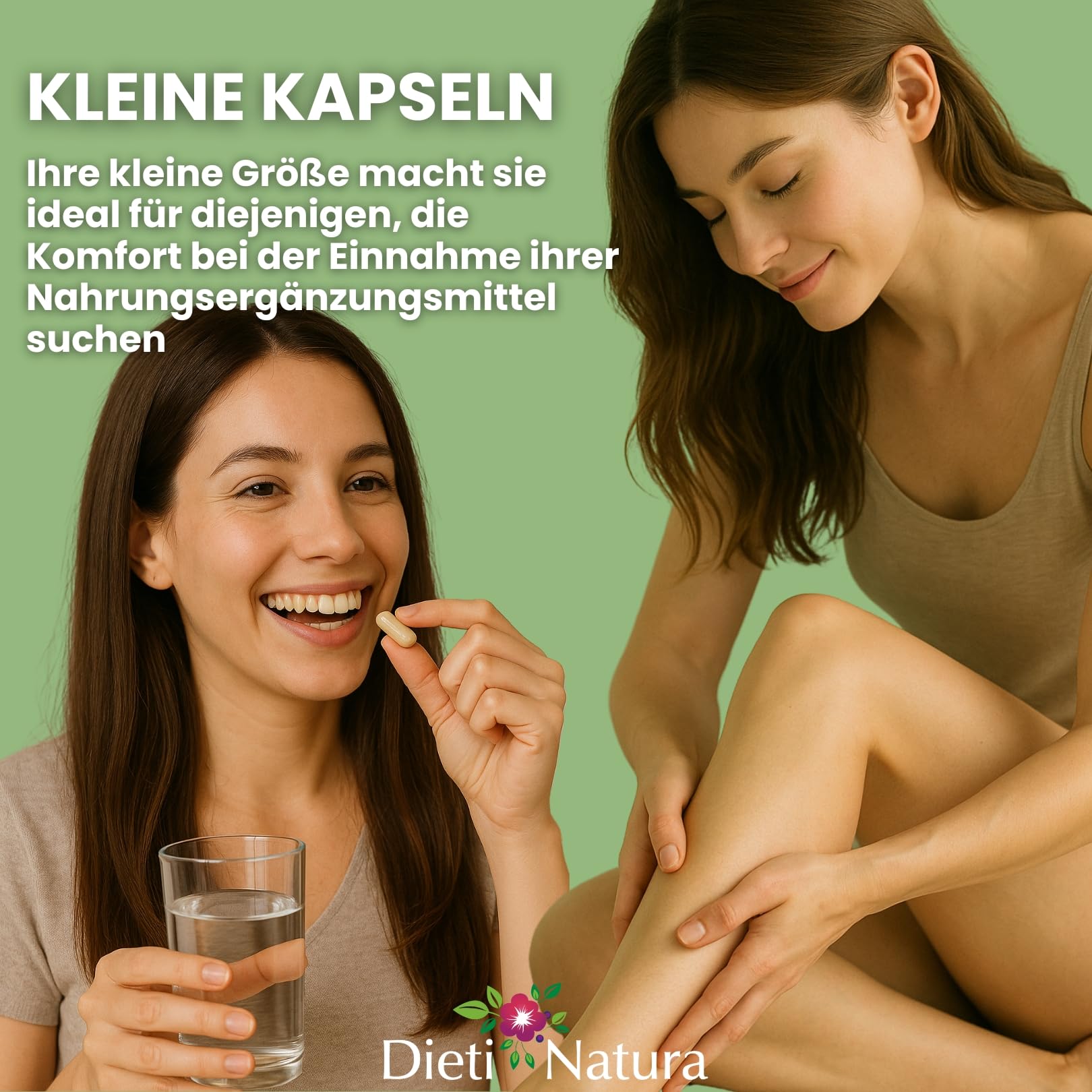 Dieti Natura Rosskastanie, natürliche Linderung für müde und schwere Beine, verbessert die Durchblutung und venöse Gesundheit, Ergänzung für Krampfadern, Schwellungen und Flüssigkeitsretention, 3