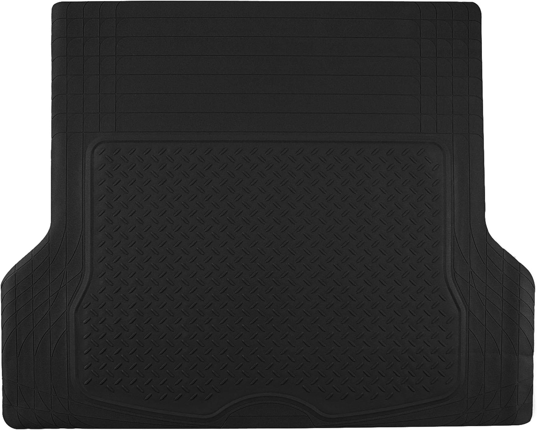 TLH Trimmable Black Color Cargo Mat Car Trunk Liner w/Black